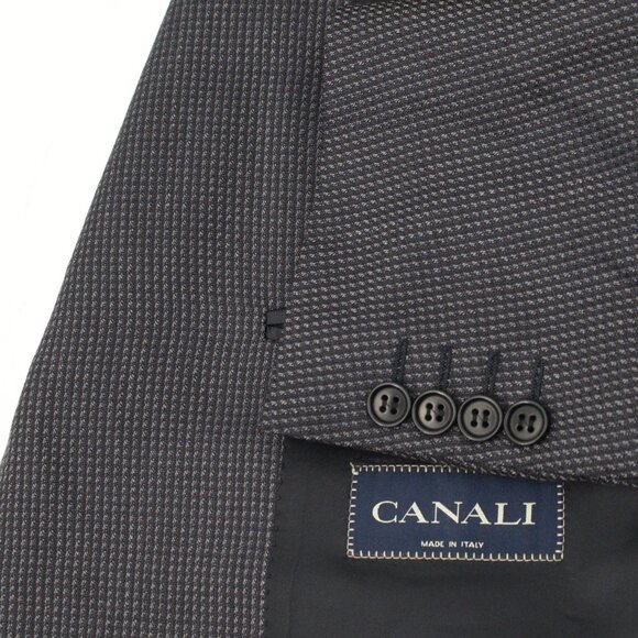 canali sport coat men's 44L three button silk wool waffle notch lapel vented - Picture 1 of 16